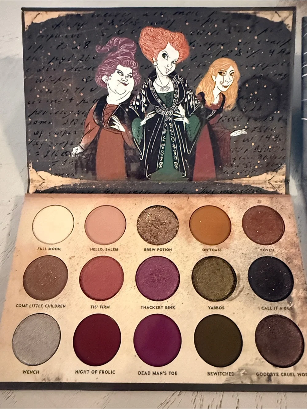 ColourPop Disney special edition makeup eyeshadow sets